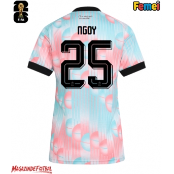 Belgia Nathan Ngoy #25 Echipament de Fotbal Replică Mondial 2026 Femei Deplasare
